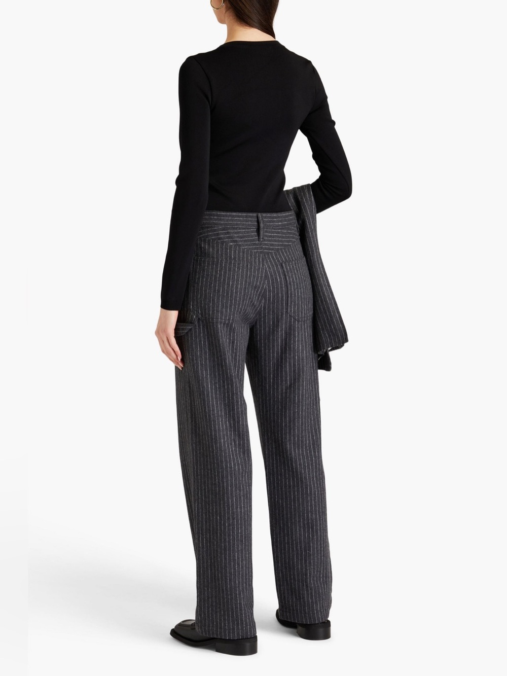 RAG & BONE
Sid Pinstriped Wool-Blend Wide-Leg Pants , sz : 25 - Picture 2 of 13